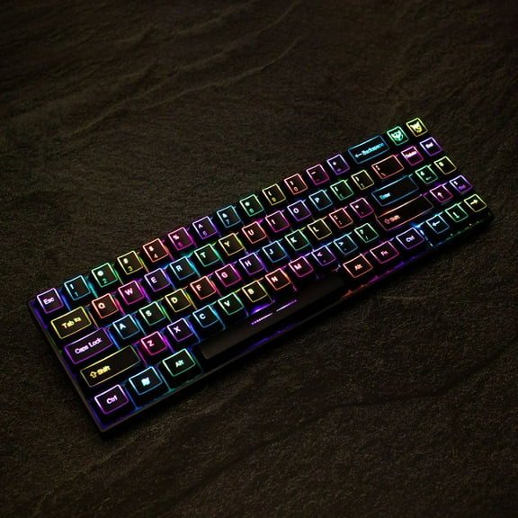 OEM Borderlit Shinethrough Keycaps - Black