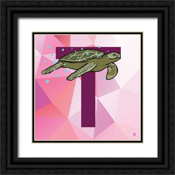 Perrenoud, Aubree 20x20 Black Ornate Wood Framed with Double Matting Museum Art Print Titled - T