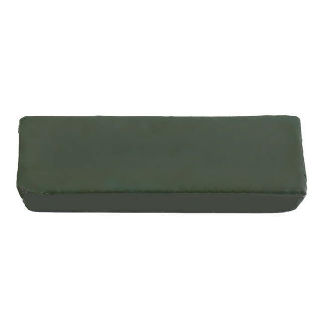 112 x 35 x 25 mm / 4,4 x 1,4 x 1,0 Pulgadas Pasta de pulido abrasiva Compúesto de Pulido Herramiente de pulido de metal para productos de cuero metálico verde oscuro