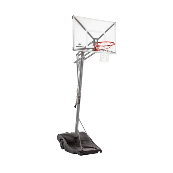 Open Box Silverback SBX 50" Backboard Portable Height-Adjustable Basketball Hoop Assembles in 90 Minutes