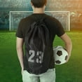 thumbnail image 2 of Drawstring Bag, Drawstring Bag Ball Bag, Durable Soccer Sports For Basketball Soccer, 2 of 8