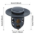 thumbnail image 3 of BKER S Ink Stopper Fullofcarts Gadget S Ink Stopper 2 In 1 Universal Drain Stopper S Ink Strainer For Bathroom S Ink Stopper Replacement, 3 of 7