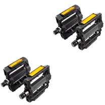 Hemoton 2 Pairs  of Pedals Anti-slip Plastic Grain Large Treadle Universal Road Bike Pedals