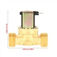 thumbnail image 4 of 2X Electroválvula de Solenoide Eléctrica de Latón G3 / 4 para Agua 12V Cc Normalmente Cerrada, 4 of 9