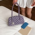 thumbnail image 3 of Rvusndi Polka Dot Bowler Bag,Slouchy Tote Bags Polka Dot PU Bowler Bag for Women Fashion Hobo Bags Large Shoulder Bag Handbag for Travel Work, 3 of 8