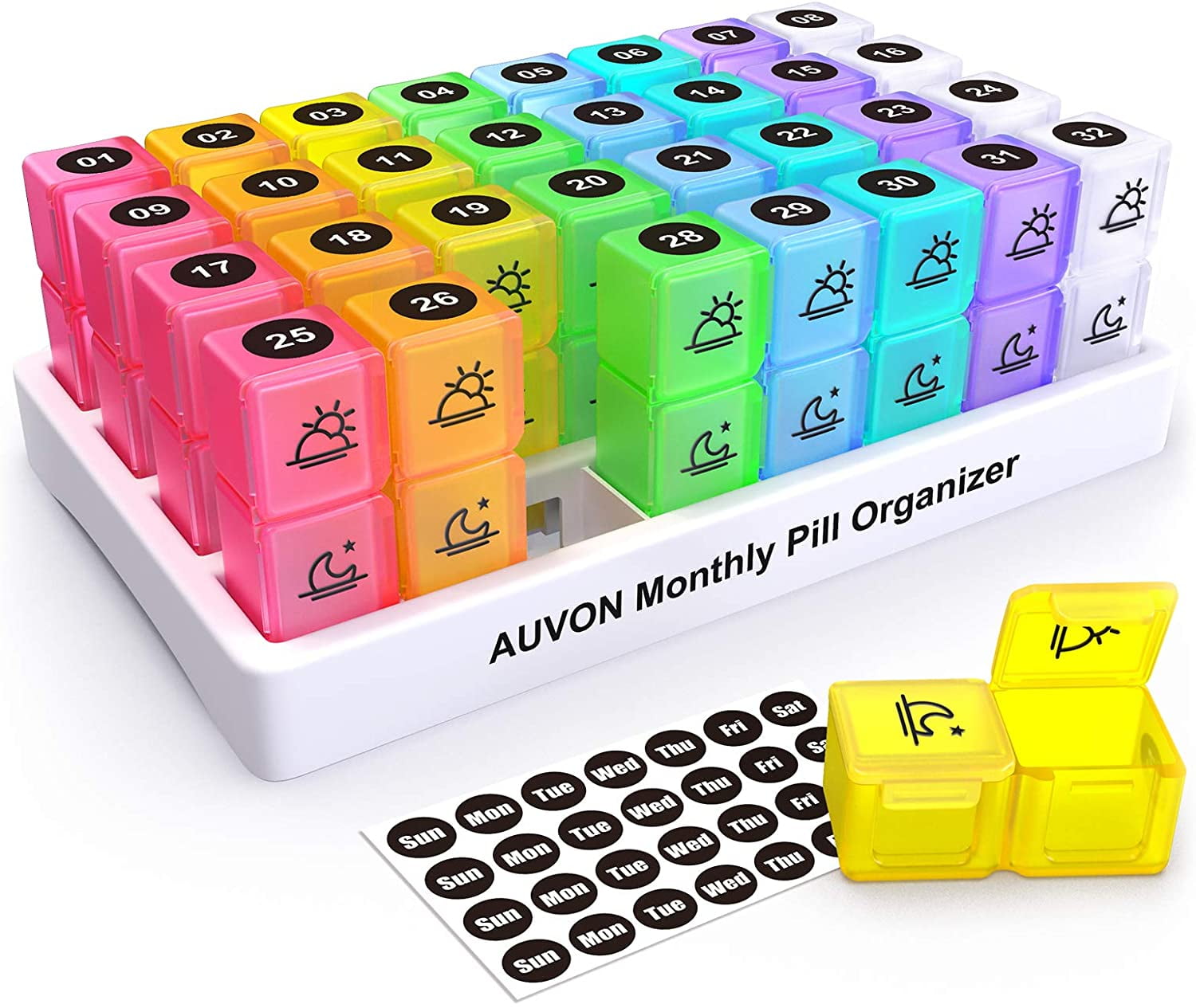 Pill Dispensers & Reminders Pill Organizer Monthly Fish Oil Supplements