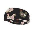 thumbnail image 2 of Goofa Flowe Rooster Pattern Sweatbands Sports Headband for Men & Women,Moisture Wicking Athletic headband,Breathable Sweatband,Sports accessories,Workout gear, 2 of 9