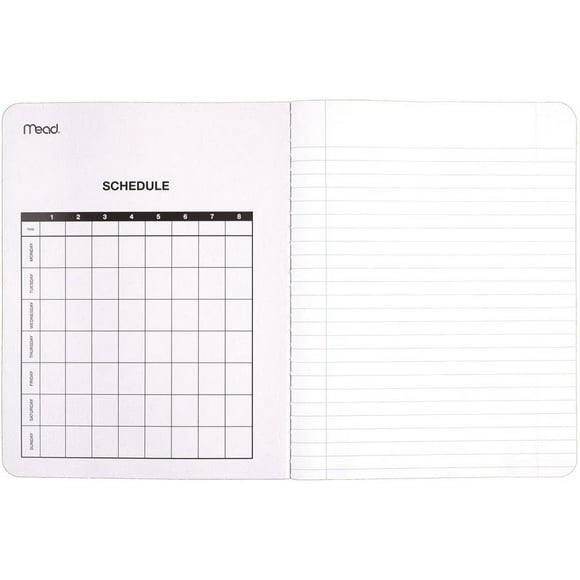 Libro de composición de hidromiel, libro de composición de regla ancha, cuaderno de diario Mead Mead