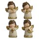 thumbnail image 1 of 4pcs Angel Shape Adornments Handicraft Ornaments Cake Decorations (Golden), 1 of 4