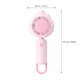 thumbnail image 3 of Portable Handheld Fan Dragon Fruit Inspired Personal Rechargeable Mini Fan with 3 Speed-Settings Cordless Handheld Device for Outdoor Travel Commuting Summer Use, Yellow, 3 of 6