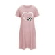 thumbnail image 4 of Camisón corto de talla grande para mujer, camisón de manga corta con estampado de pecho a la moda, camisón para mujer, 4 of 5