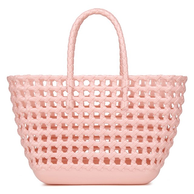 Bolso Malla Playa Impermeable para Mujer Portátil Compras Gran Capacidad para Acampar Al Aire Libre Cesta Verduras Portátil (07)