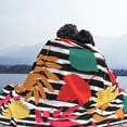 thumbnail image 6 of XMXT Flannel Throw Blanket for Couch, Black Striped Leaves Bed Sofa Decor Blankets for Home Bedroom, 60 x 50 inches, 6 of 9
