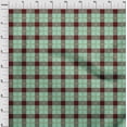 thumbnail image 3 of oneOone Silk Tabby Mint Green Fabric Gingham Check Quilting Supplies Print Sewing Fabric By The Yard 42 Inch Wide, 3 of 4