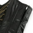 thumbnail image 6 of Elainilye Fashion Corset Tops for Women Court Gothic Corset with Breasted Outer Wear Corset Bustier Sexy Tight Fitting Bodysuit,Black, 6 of 8
