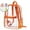 Orange, variant on Dvruxg Clear Backpack for Stadium Events, Mini Clear Stadium Bag for Sporting Events, Games, Festival, Concerts(White)