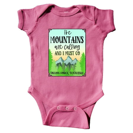 

Inktastic The Mountains Are Calling- Pigeon Forge Tennessee Gift Baby Boy or Baby Girl Bodysuit