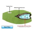 thumbnail image 5 of QQbed 24"x22" Memory Foam Back Pillow and Seat Cushion Set for Outdoor Patio Seats, 5 of 7