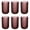 Purple, variant on KINGSTONE 6-Pack Ribbed Glass Tumblers, Lead-Free Drinking Glasses Set for Kitchen & Bar, 12 Oz Elegant Spiral Design, Purple