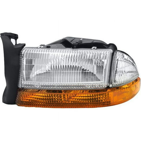 Left Driver Side Headlight Assembly - Compatible with 1998 - 2003 Dodge Durango (From 8/1997) 1999 2000 2001 2002