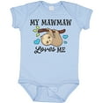 thumbnail image 3 of Inktastic My Mawmaw Loves Me with Sloth and Hearts Boys or Girls Baby Bodysuit, 3 of 5