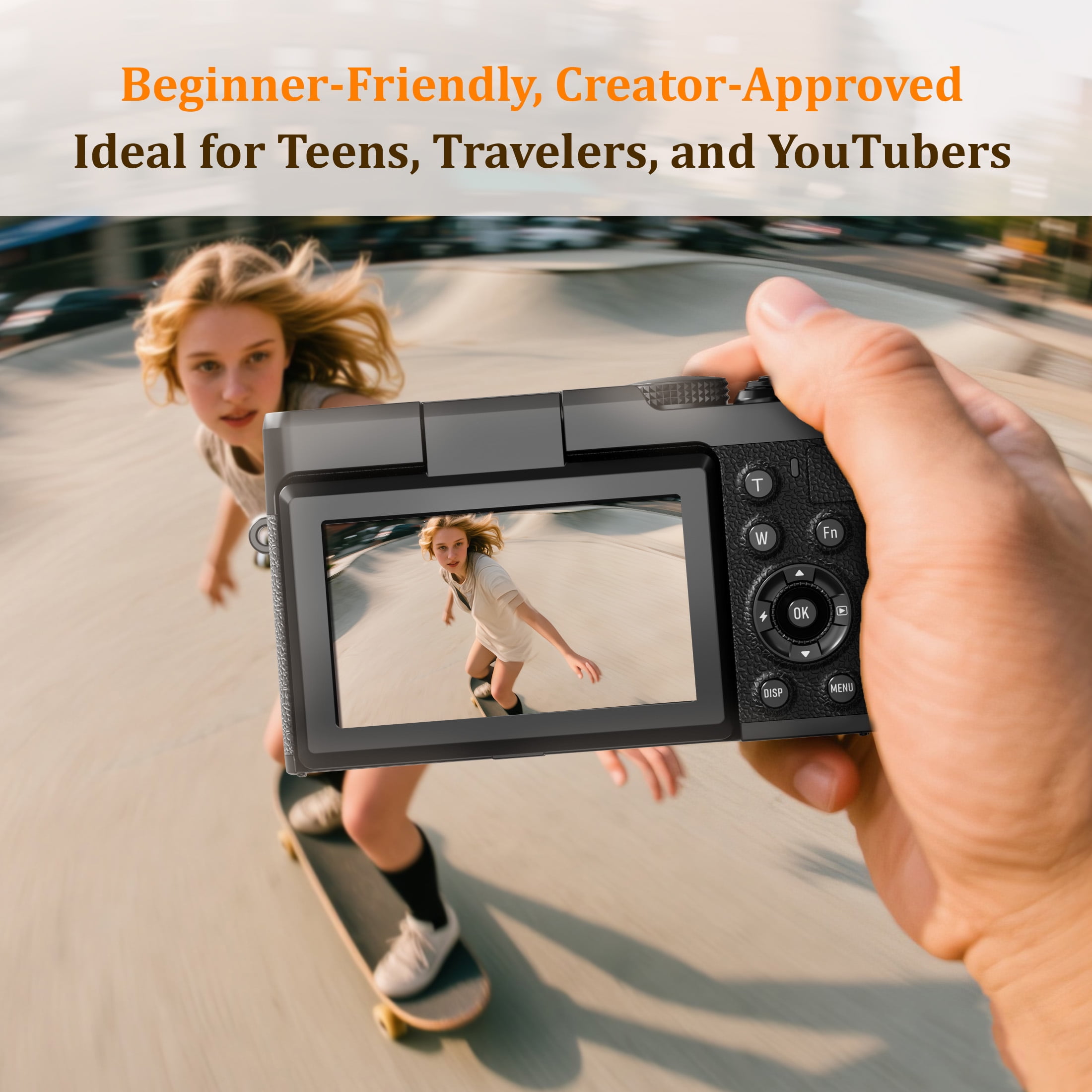 ★タッチパネル美品SSD128GB★Q665/M カメラ ノートPC339 NBD Digital Camera 4K 56MP Vlogging Camera for YouTube with Flip