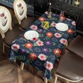 thumbnail image 2 of Pioneer Flower Floral Print Pattern Rectangle Tablecloth 60"x120", Waterproof Polyester Table Cloth, Wipeable Spillproof for Dining Camping Indoor Outdoor, 2 of 6