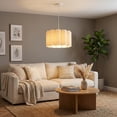 thumbnail image 6 of LittleGlovo Retro Atmosphere CreamFabric Chandelier Wabi-sabi Home decor Pendant Light, 6 of 16