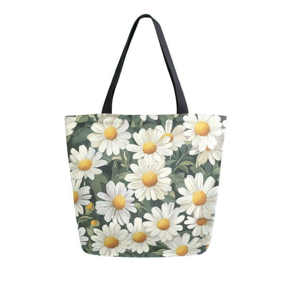 DIXRUYEE Tote Bag Women Weekender Travel Bag Shoulder Handbag Daisy Delight Printed