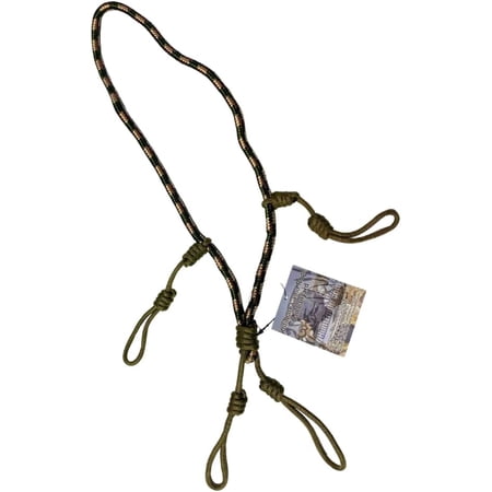 Camo Rope Call Lanyard - Duck Call Goose Call Lanyard - Duck Hunting Lanyard - Single Rope 4 Loop - Suitable for 3 or 4 Calls$$Other