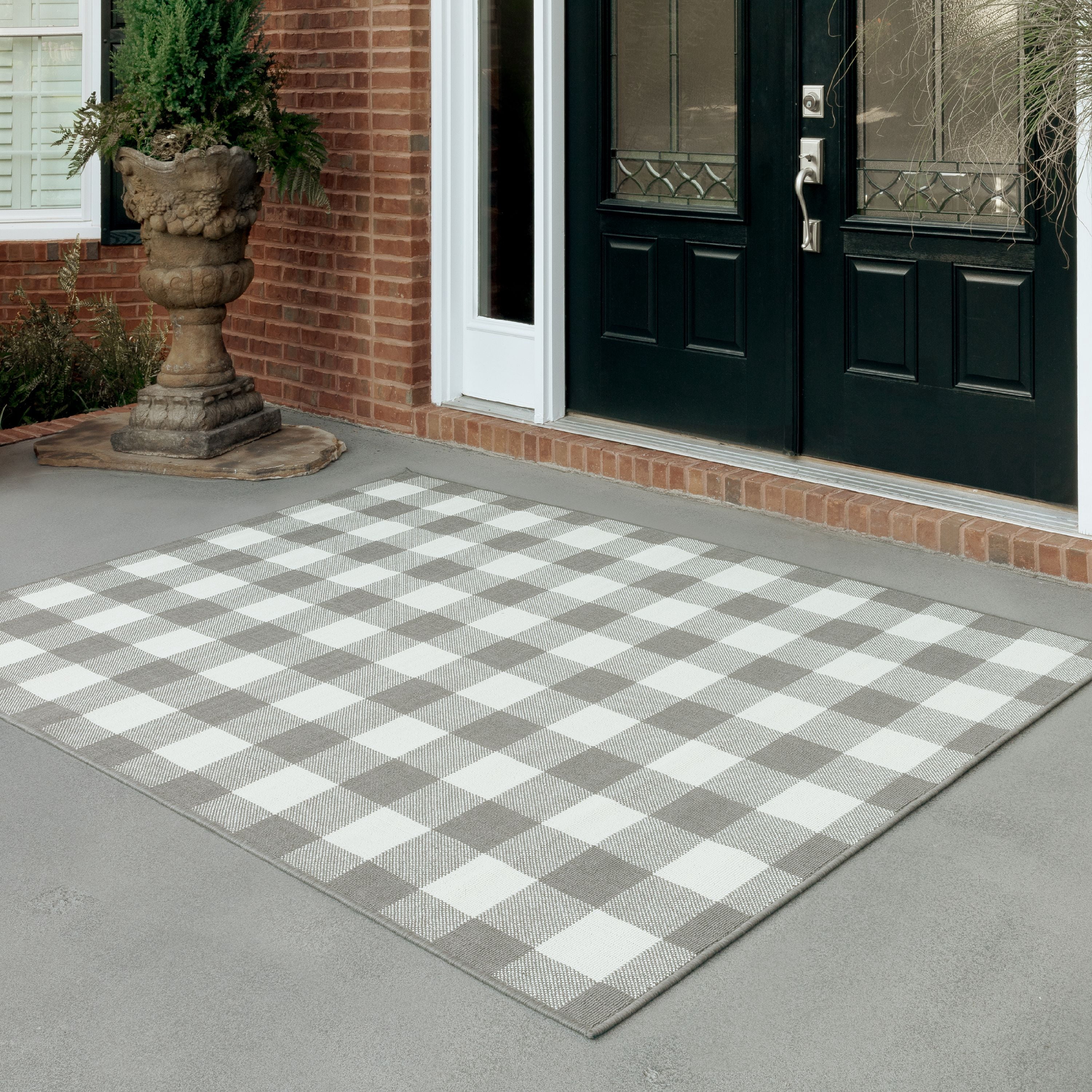 Avalon Home Mackinaw Gingham Plaid Indoor/Outdoor Area Rug