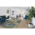 thumbnail image 2 of 10'x13' Green Blue Machine Woven Abstract Indoor Area Rug, 2 of 4