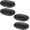 Black 4pcs, variant on PETGLE 2 Pcs Soap Dish for Shower, Double Layer Draining Soap Box with Drip Tray, Plastic - Bronze