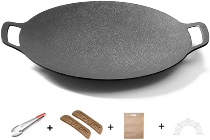 dosili Korean BBQ Grill Pan for Stove Top Camping Stove and IH Stove Nonstick Maifan Stone