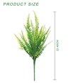 thumbnail image 2 of 12 paquetes de plantas artificiales, helecho de Boston falso, vegetación para exteriores, resistente a los rayos UV, que no se decolora, plantas de plástico sintético para decoración de jardín,, 2 of 6
