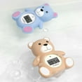 thumbnail image 7 of HubiBaby Baby Bath Thermometer & Digital Room Temperature, 2in1 Kids Bathroom Safety Products with Temperature Warning, Floating Teddy Bear (Khaki), 7 of 7