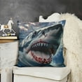 thumbnail image 2 of YINGXI Pillow Covers,Ocean Nautical Adventure Reversible Throw Pillow Covers Cases,Sea Wave Seaside Cabin Decor Square Cushion Covers Set for Living Room 18x18in, 2 of 5