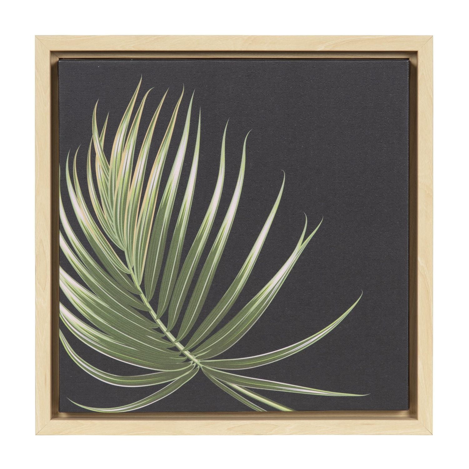 hometrends Palm 2 Framed Canvas Art