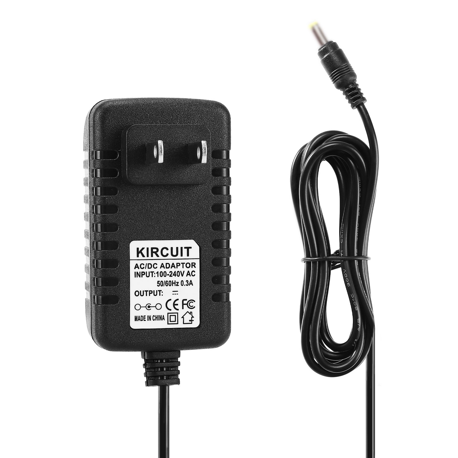 Kircuit 12V AC/DC Adapter Compatible with Roland ACO-120T Model: A41210T Boss Electric Piano Keyboard Class 2 Transformer 12VDC DC12V 12.0V 12 Volts Power Supply Cord Home Wall Charger PSU - image 1 of 4