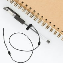 OUNONA Raindrops 10Pcs Anti Lost Elastic Lanyard Pen Holder with Silicone Ring for Office Supplies Clipboards Notebooks Journals