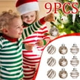 thumbnail image 4 of FastXmas 9 Pcs 3.14" Velvet or Clear Christmas Balls Ornaments Merry Christmas Tree Ornaments Decoration Balls,Plastic Glitter Christmas Balls Decor for Indoor Outdoor Home Xmas Tree Winter Holiday, 4 of 5