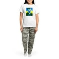 thumbnail image 4 of CafePress - Ukrainian President Zelenskyy Ukraine Flag Pajamas - Women's Short Sleeve Print T-Shirt and Pants Light Cotton Pajama Set, 4 of 7