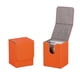 thumbnail image 4 of Caja de baraja de cartas coleccionables, organizador de cuero PU con exhibición de juguetes, soporte para Naranja, 4 of 8