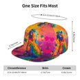 thumbnail image 2 of Flat Bill Trucker Hats for Women Men - Colorful Parrot Jungle Dream A Adjustable Flat Baseball Cap Snapback Hats Dad Hats for Men, 2 of 7
