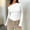 White, variant on Women's T Shirt Slanted Collar Off Shoulder Long Sleeve Knit Top Summer High End Spicy Girl Designer Apparel Tunics Womens plus Womens plus Size Tops for Work Womens Dressy Tops Low Tops for Women