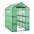 thumbnail image 5 of Ogrow 2 Tier 8 Shelf Greenhouse PE Replacement Cover - To Fit Frame Size 49.2''W X 74''D X 74.8''H, 5 of 5