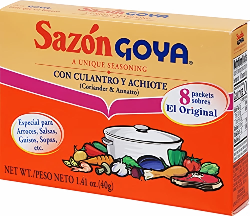 GOYA Sazon Seasoning with Coriander & Annatto 1.41 oz (Pack of 5)