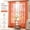 Burnt Orange, variant on Short Burgundy Lace Curtains 45 Inch Length, 2 Panels W42 x L45, Rustic Leaf Floral Sheer Kitchen Window Curtains, Rod Pocket Light Filtering Privacy Tiers