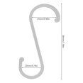 thumbnail image 2 of PENGXIANG S hook  12x Aluminum S-hook Matte S Hooks for Hanging Plant Pot Towel Clothes Hooks, 2 of 9