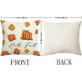thumbnail image 2 of Fall Decorative Pillows 18 x 18 Hello Fall Pumpkin Throw Pillow Covers Outdoor Pillow Fall Home Decor for Autumn Thanksgiving Halloween Home Decorative, 2 of 6
